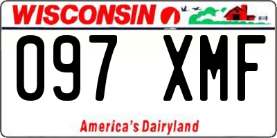 WI license plate 097XMF