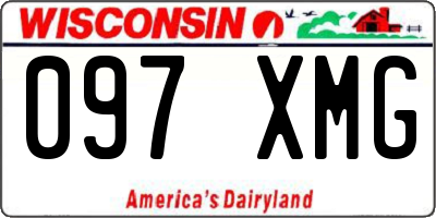 WI license plate 097XMG