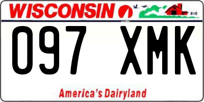 WI license plate 097XMK