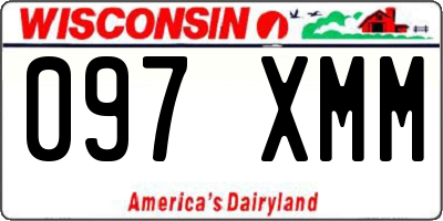 WI license plate 097XMM