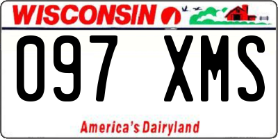 WI license plate 097XMS