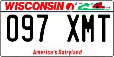 WI license plate 097XMT