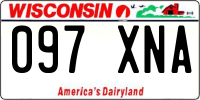 WI license plate 097XNA