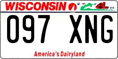 WI license plate 097XNG