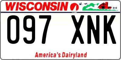 WI license plate 097XNK