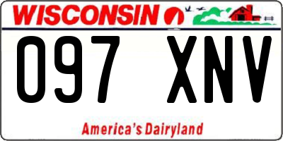 WI license plate 097XNV