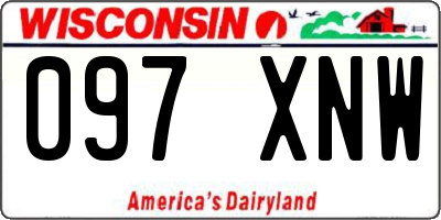 WI license plate 097XNW
