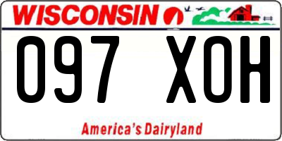 WI license plate 097XOH