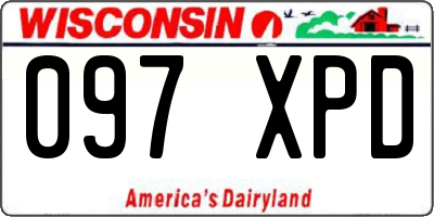 WI license plate 097XPD