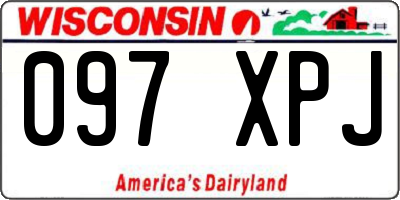 WI license plate 097XPJ