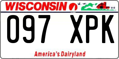 WI license plate 097XPK