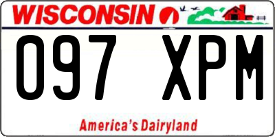 WI license plate 097XPM