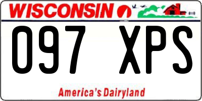 WI license plate 097XPS