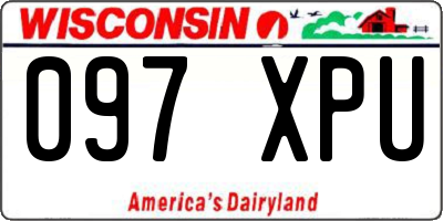 WI license plate 097XPU