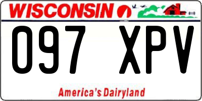 WI license plate 097XPV