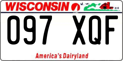 WI license plate 097XQF