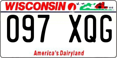 WI license plate 097XQG
