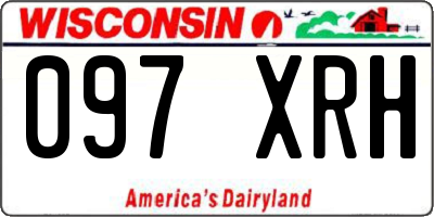 WI license plate 097XRH