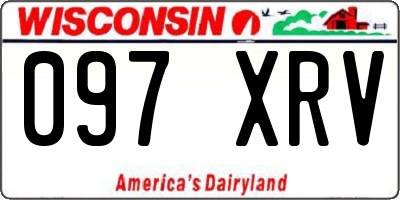 WI license plate 097XRV