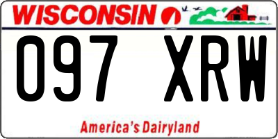 WI license plate 097XRW