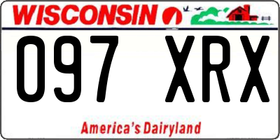 WI license plate 097XRX
