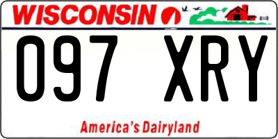 WI license plate 097XRY