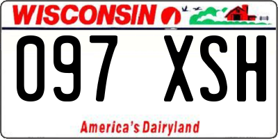 WI license plate 097XSH