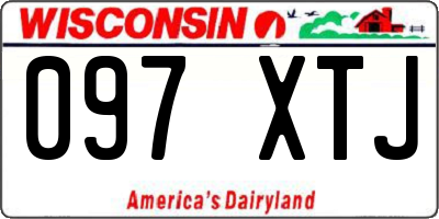 WI license plate 097XTJ
