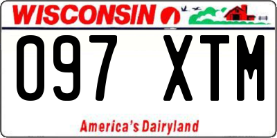 WI license plate 097XTM