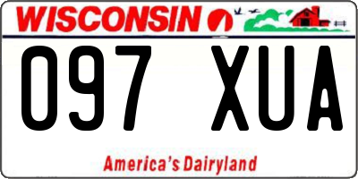 WI license plate 097XUA