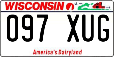 WI license plate 097XUG