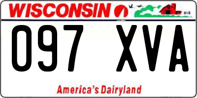 WI license plate 097XVA