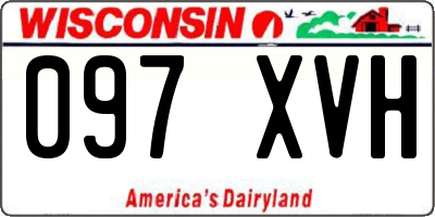 WI license plate 097XVH