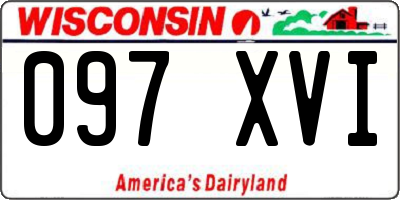 WI license plate 097XVI