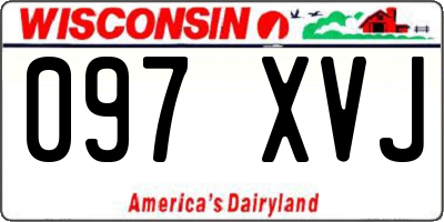 WI license plate 097XVJ