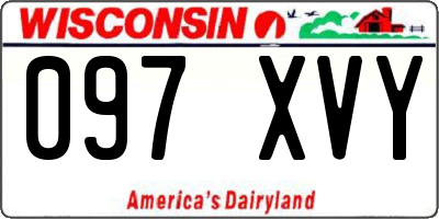 WI license plate 097XVY