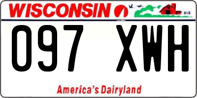 WI license plate 097XWH