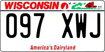 WI license plate 097XWJ