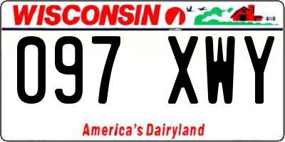 WI license plate 097XWY