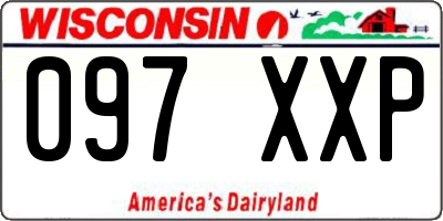 WI license plate 097XXP