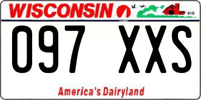 WI license plate 097XXS