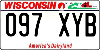 WI license plate 097XYB
