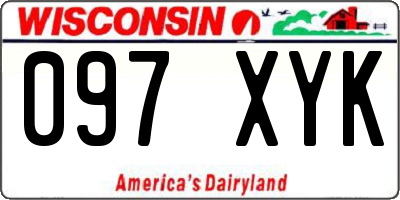 WI license plate 097XYK