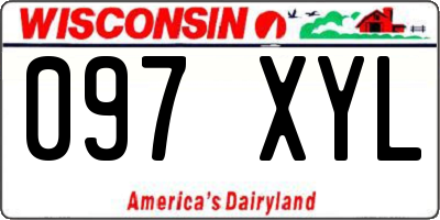 WI license plate 097XYL