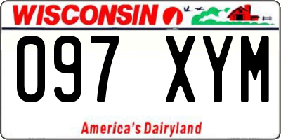 WI license plate 097XYM
