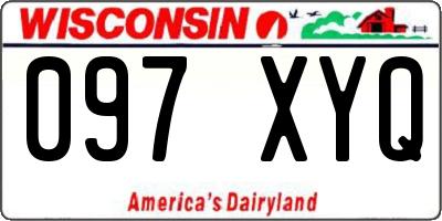 WI license plate 097XYQ