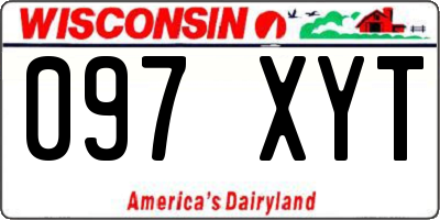 WI license plate 097XYT