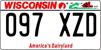 WI license plate 097XZD