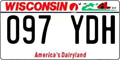 WI license plate 097YDH
