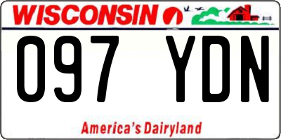 WI license plate 097YDN